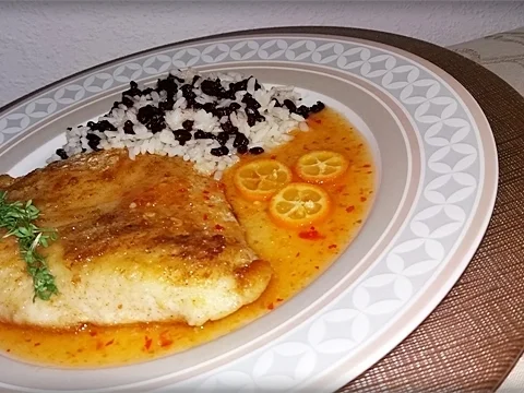 Victoriasee-Barsch-Filet mit Reis und  Kumquatsauce - Rezept - Bild Nr. 8