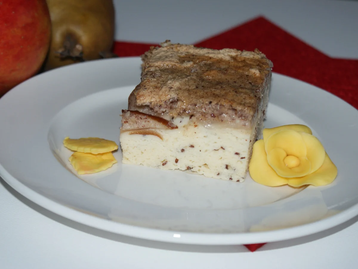 glutenfreier Apfelkuchen mit Hefeteig und Baiserhaube - Rezept - Bild Nr. 927