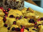 Erdnuss-Granatapfel-Hähnchen - Rezept