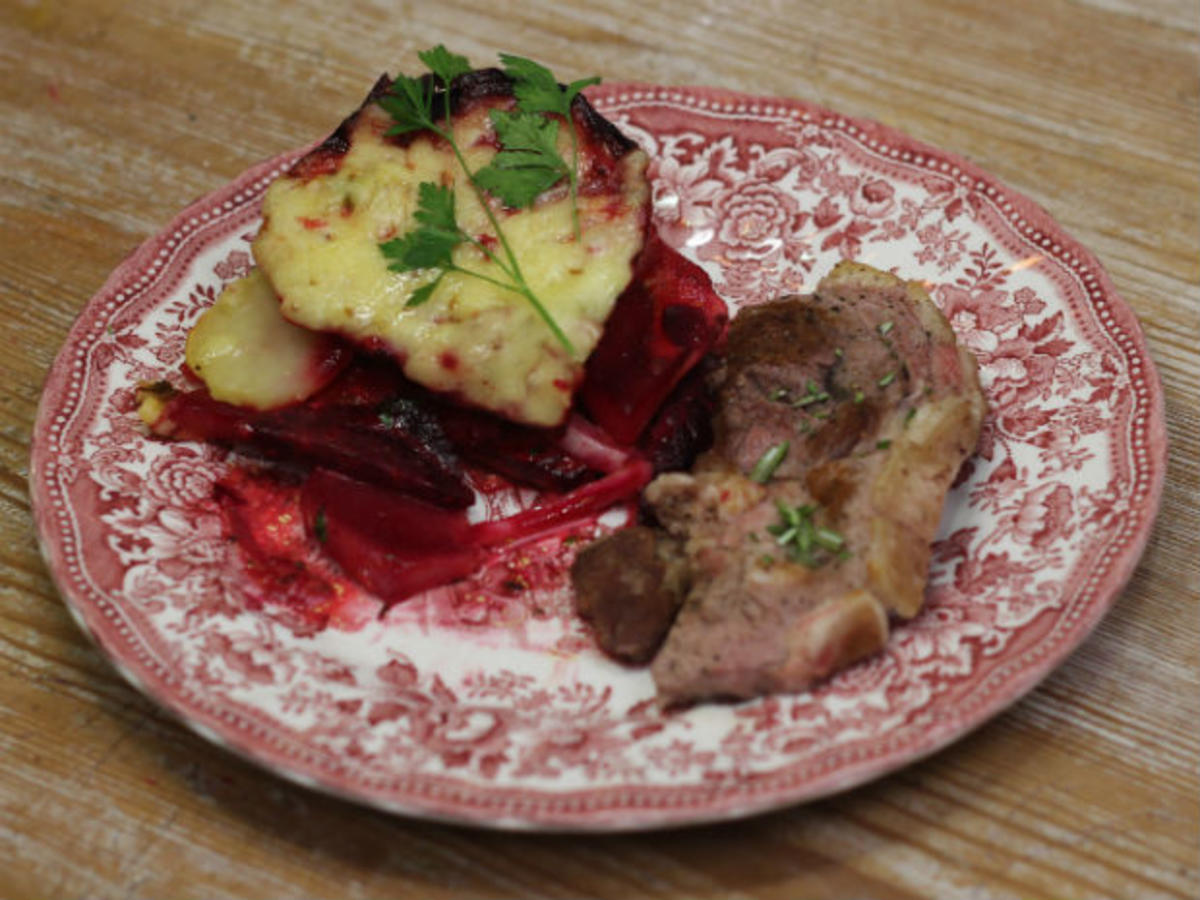 Lammkoteletts an Kartoffel-Rote-Bete-Auflauf - Rezept Durch Das
perfekte Dinner