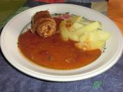 Rindsrouladen mit Salzkartoffeln  - Rezept - Bild Nr. 909