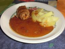 Rindsrouladen mit Salzkartoffeln  - Rezept - Bild Nr. 909