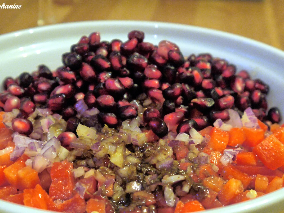Tomaten-Granatapfel-Salat - Rezept - Bild Nr. 7