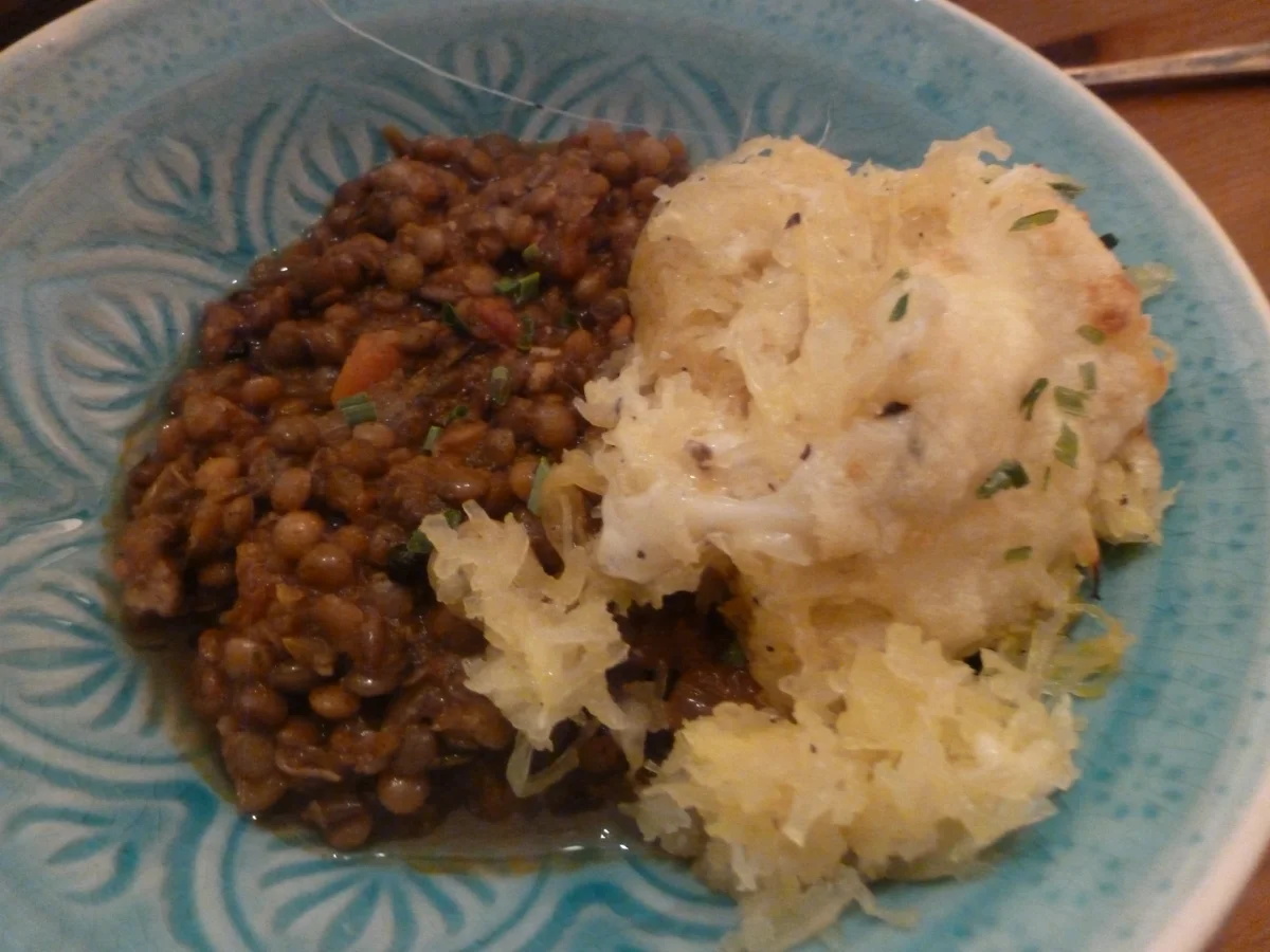 Spaghettikürbis überbacken - Rezept - Bild Nr. 919