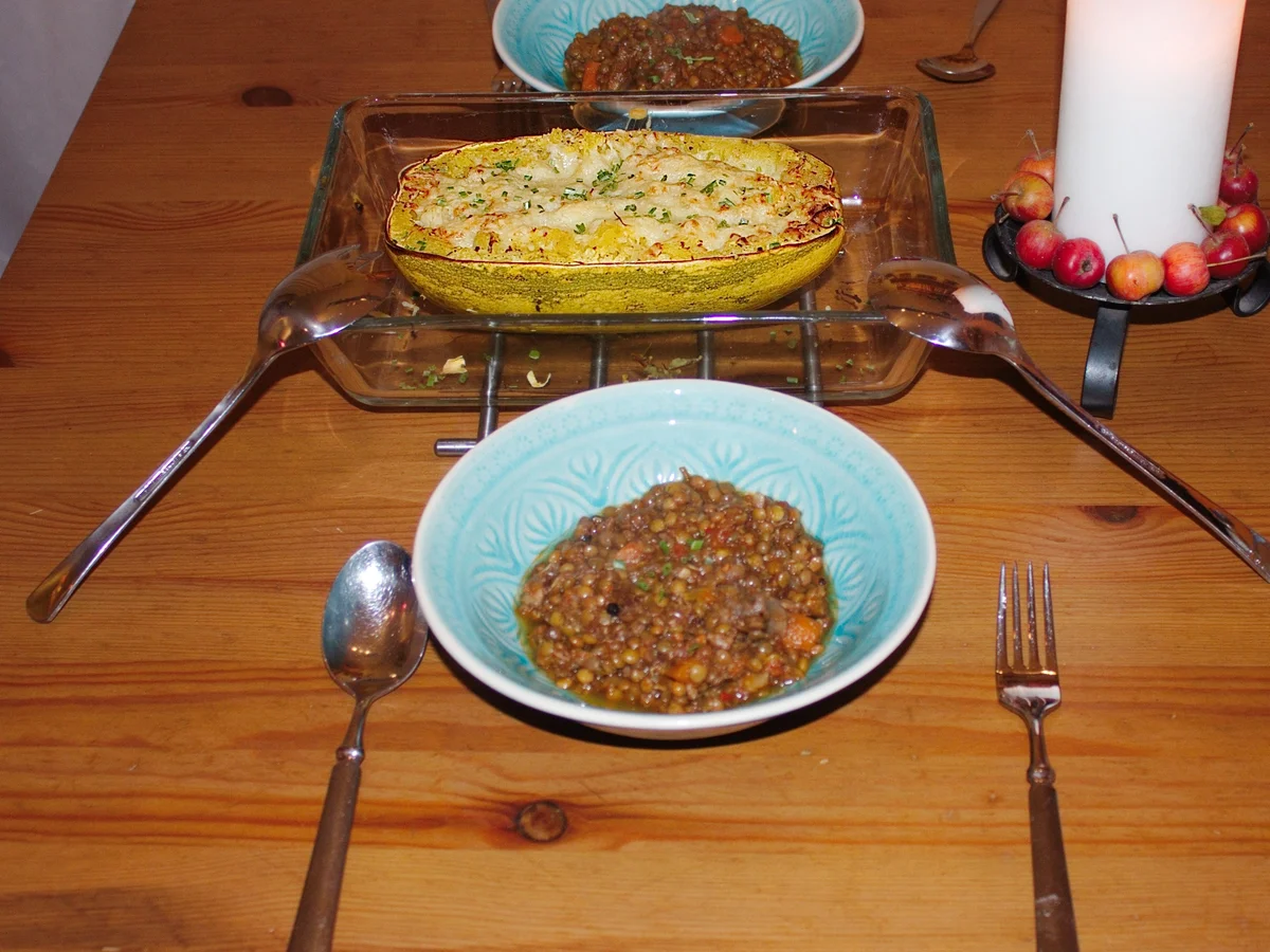 Spaghettikürbis überbacken - Rezept - Bild Nr. 920