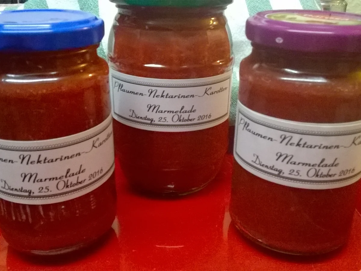 Pflaumen-Nektarinen-Karotten-Marmelade - Rezept - Bild Nr. 916