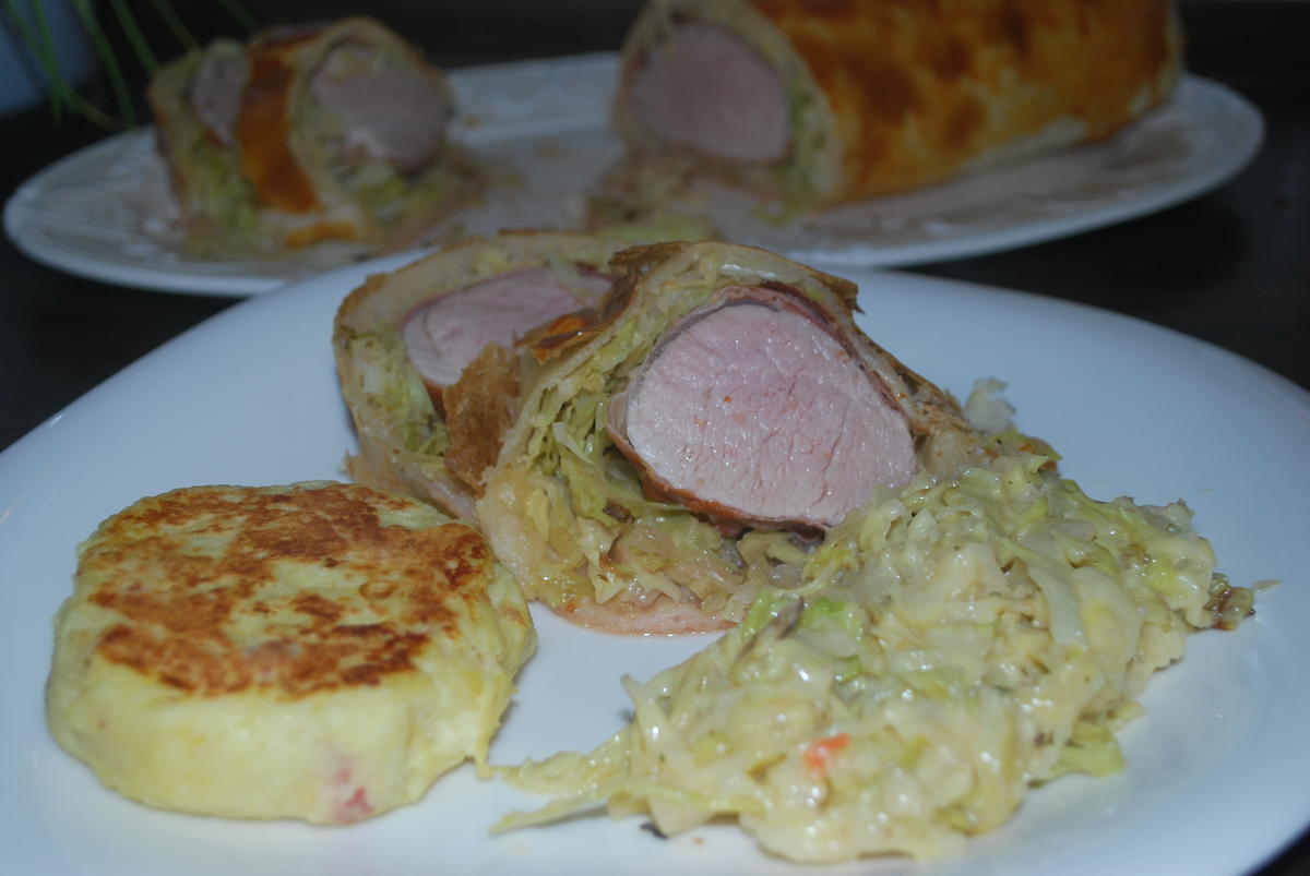 Schweinefilet im Wirsing-Blätterteig-Kleid - Rezept - Bild Nr. 931