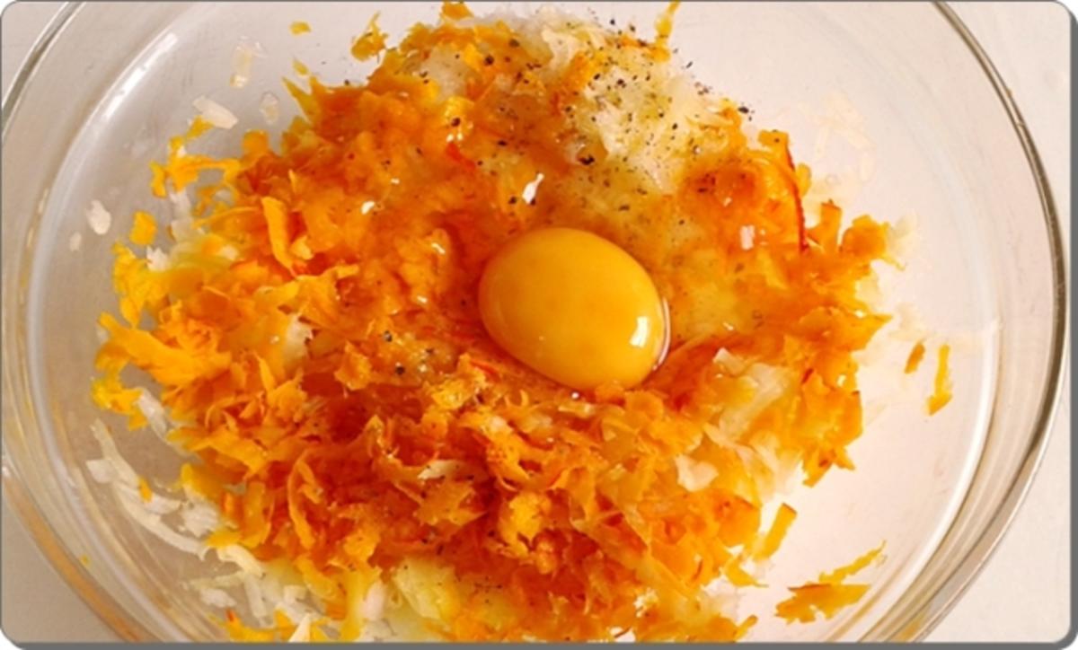 Hokkaido-Kartoffel-Rösti mit Spiegelei und Wildlachs - Rezept - Bild Nr. 933