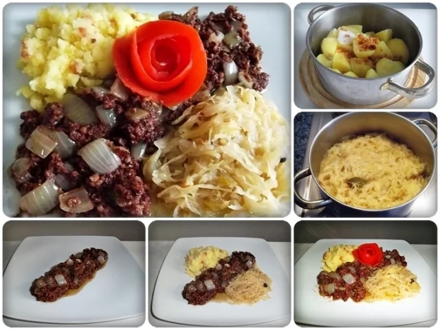Rezept: Blutwurst mit Sauerkraut und Stampfkartoffeln Bild Nr. 15 Blutwurst mit Sauerkraut und Stampfkartoffeln - Rezept - Bild Nr. 15