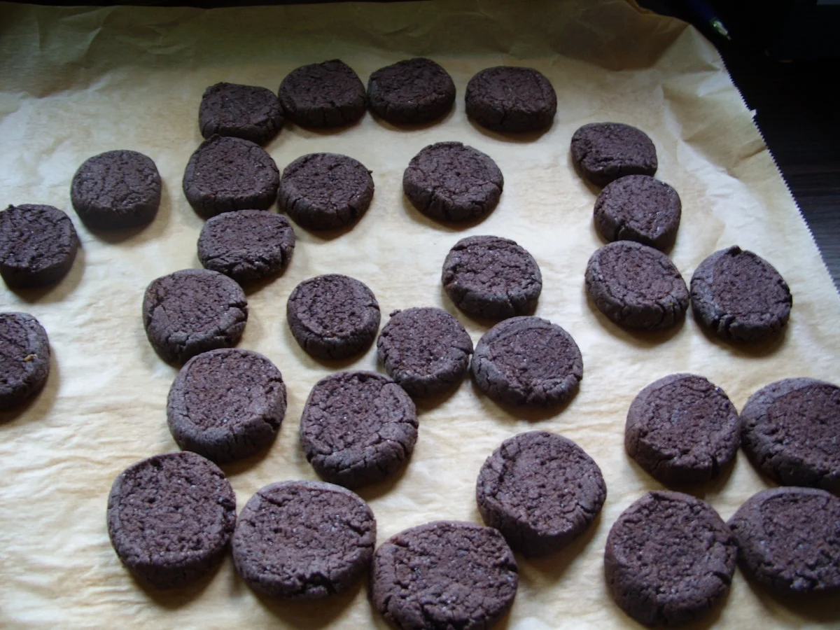 Keks & Co: Schoko-Kekse mit Kürbiscreme - Rezept - Bild Nr. 928