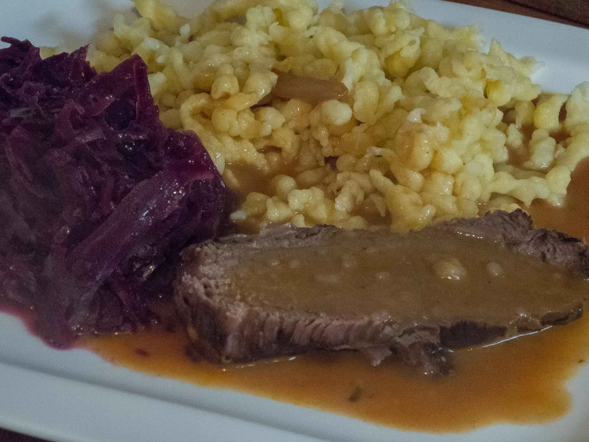 Sauerbraten vom Wildschwein in Rotweinsoße - Rezept - Bild Nr. 1011