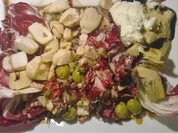 Radicchio mit Jakobsmuscheln und pyrenäischem Schafskäse (Brebiou) - Rezept - Bild Nr. 940