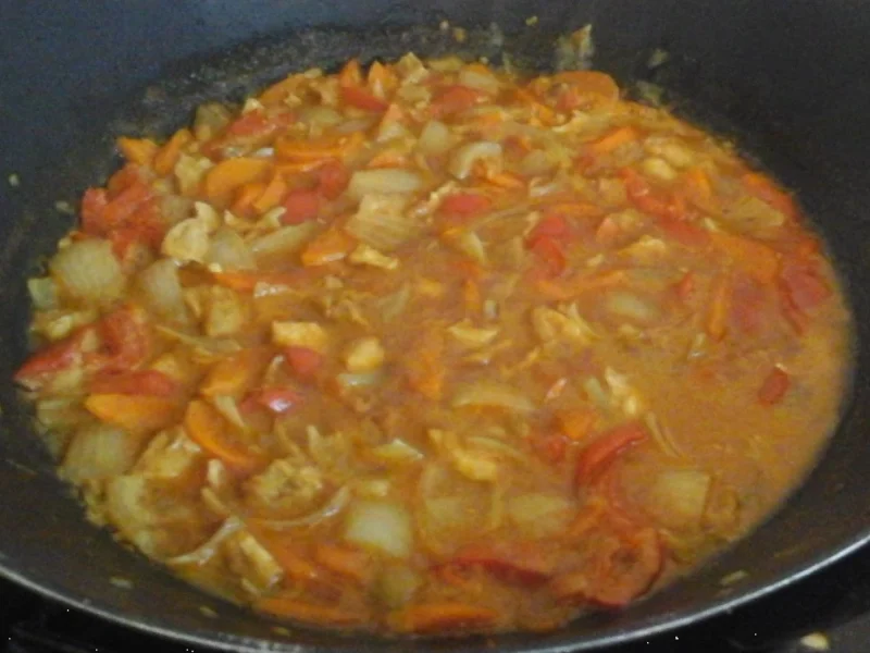 Rezept: Curry mit Kokosmilch und Reis Bild Nr. 2 Curry mit Kokosmilch und Reis - Rezept - Bild Nr. 2