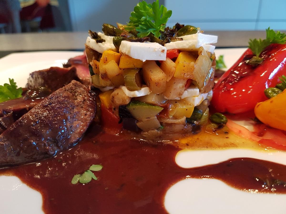 Bilder für Biggi`s Gemüsebeilagen = Gemüseturm - Rezept