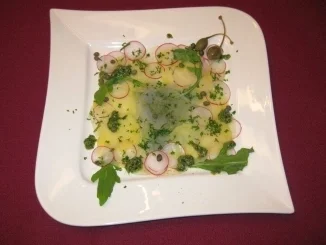 Gemüsecarpaccio mit selbst gemachtem Pesto - Rezept