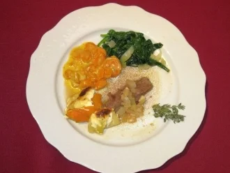 Lammstreifen mit Honig-Creme-fraiche - Rezept