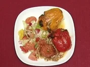 Jemistes - Gefüllte Paprikaschoten und Tomaten (Anastasia Zampounidis) - Rezept