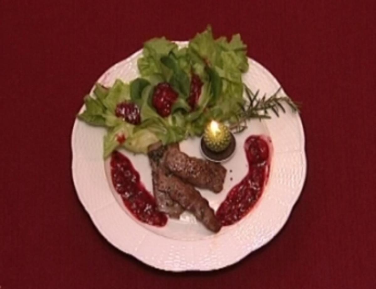 Hasencarpaccio auf Salat (Dagmar Frederic) - Rezept