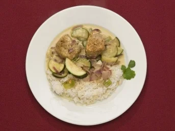 Sesam-Lachs in Kokosmilch (Judith Döker) - Rezept