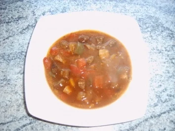 Bunte Paprikasuppe - Rezept