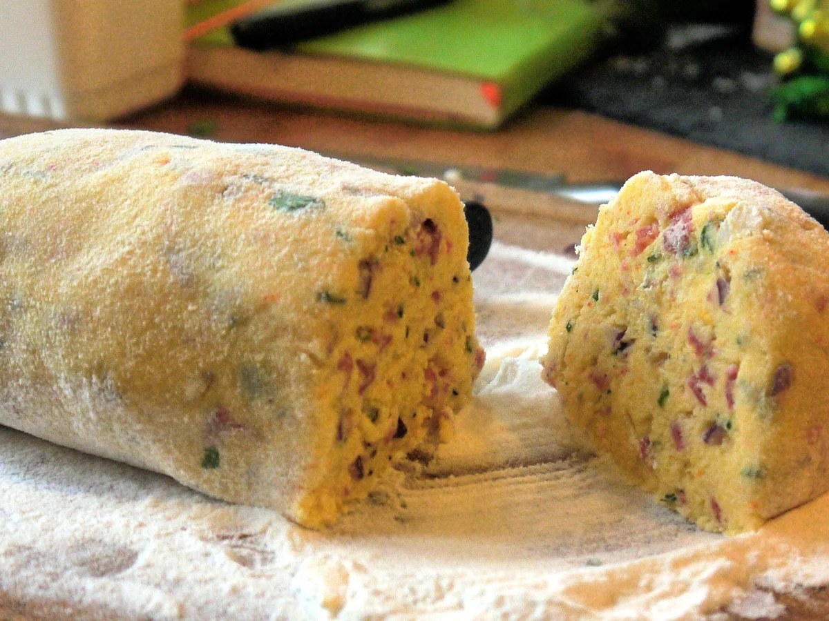 Kartoffel-Chorizo-Taler mit Limettendip und karamellisierten Lauchzwiebeln - Rezept - Bild Nr. 962