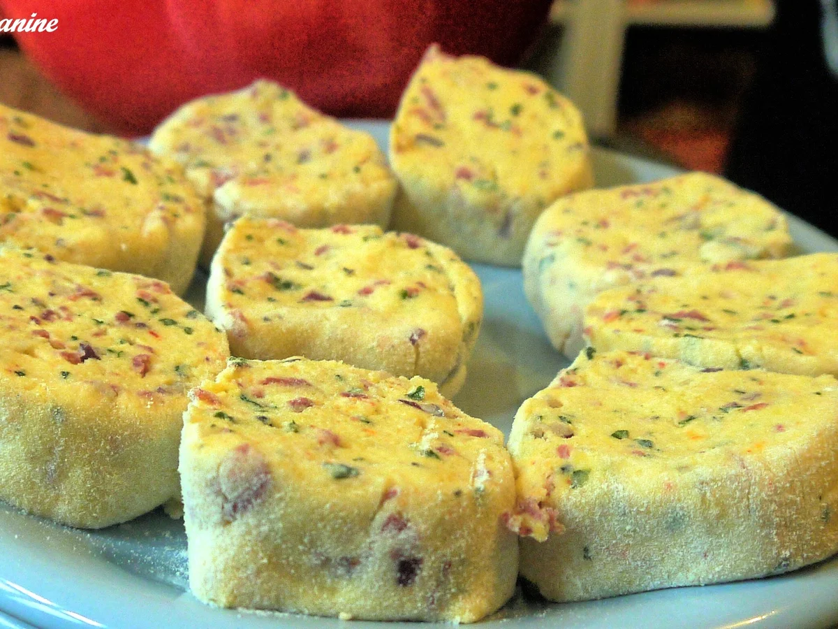 Kartoffel-Chorizo-Taler mit Limettendip und karamellisierten Lauchzwiebeln - Rezept - Bild Nr. 963