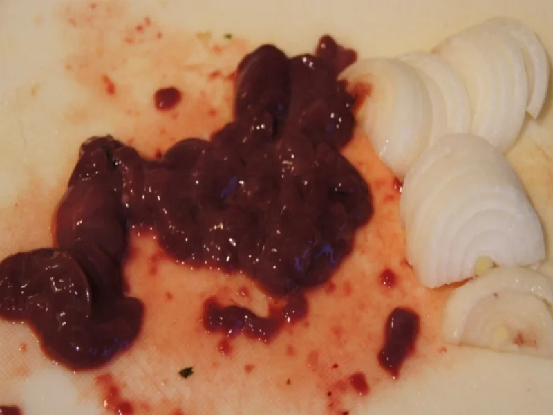 Pikante Hähnchenleber - Rezept - Bild Nr. 2