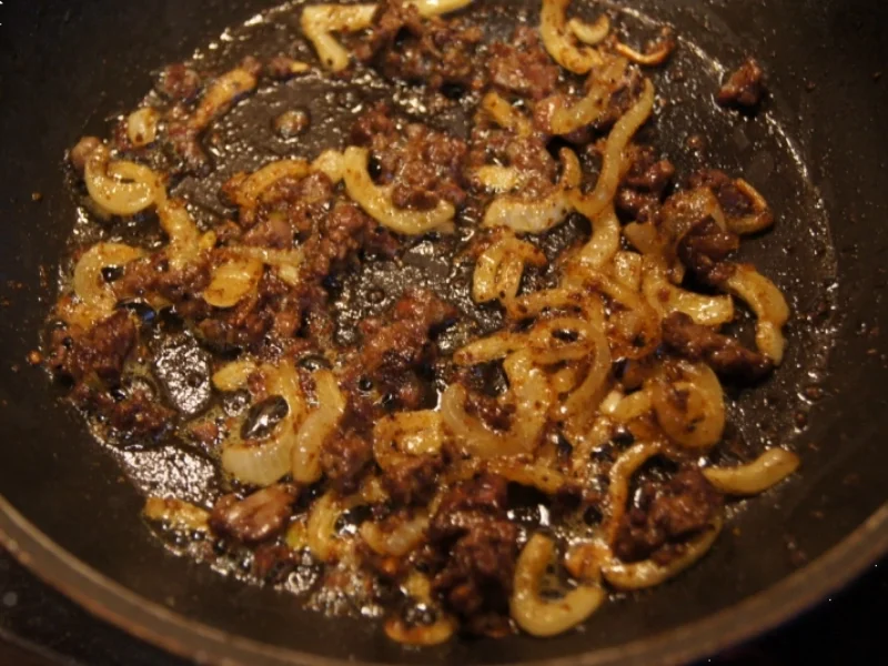 Pikante Hähnchenleber - Rezept - Bild Nr. 3