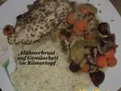 (Huhn) Hähnchen auf Gemüsebett im Römertopf - Rezept - Bild Nr. 952