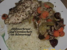 (Huhn) Hähnchen auf Gemüsebett im Römertopf - Rezept - Bild Nr. 952
