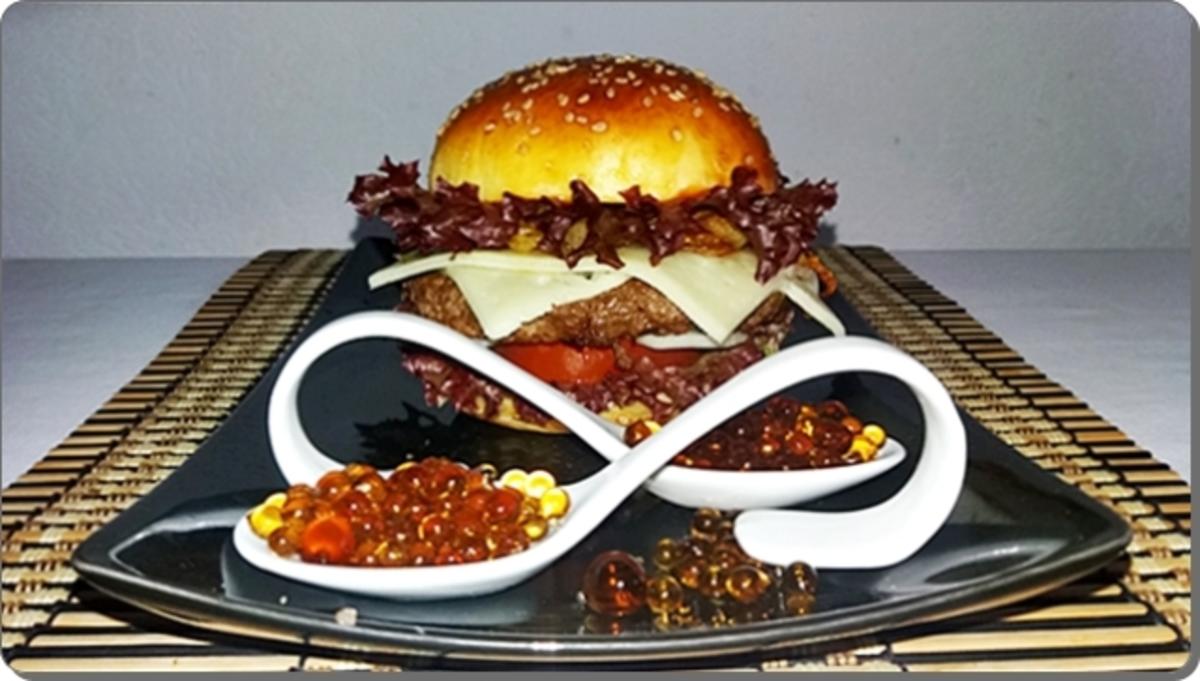 Bilder für Hausgemachte Hamburger mit „Coca Cola Kaviar“ - Rezept