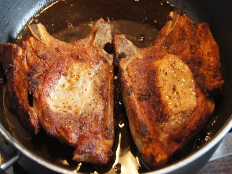 Stielkotelett mit Kohlrabigemüse und Kartoffelstampf - Rezept - Bild Nr. 1028