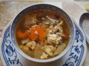 Hähnchensuppe mit Gemüse und Eierblumeneinlage - Rezept - Bild Nr. 1024