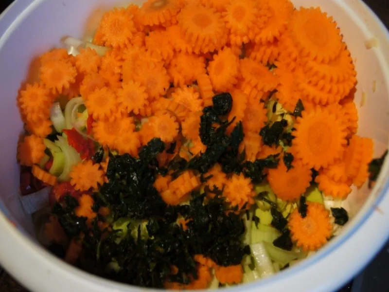 Hähnchensuppe mit Gemüse und Eierblumeneinlage - Rezept - Bild Nr. 1036