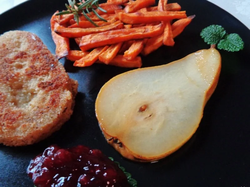 Zweierlei Birne ... paniert und karamellisiert ... - Rezept - Bild Nr. 1025