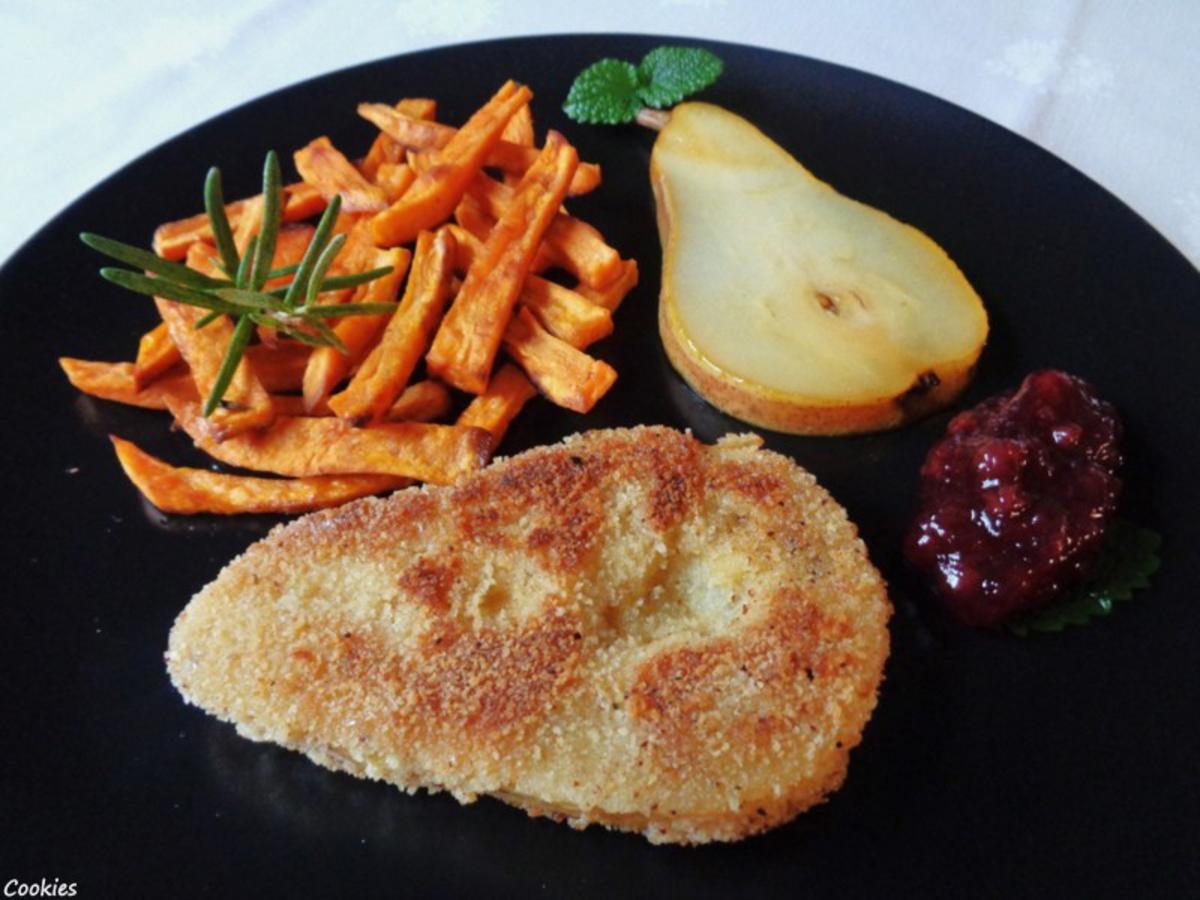Zweierlei Birne ... paniert und karamellisiert ... - Rezept - kochbar.de
