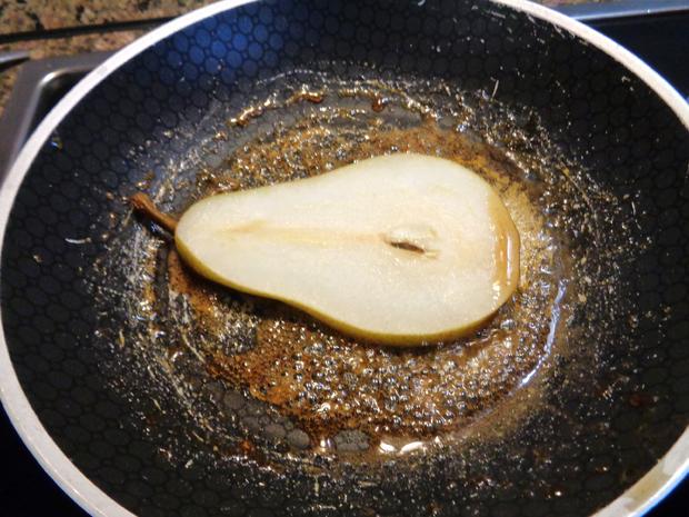 Zweierlei Birne ... paniert und karamellisiert ... - Rezept - kochbar.de