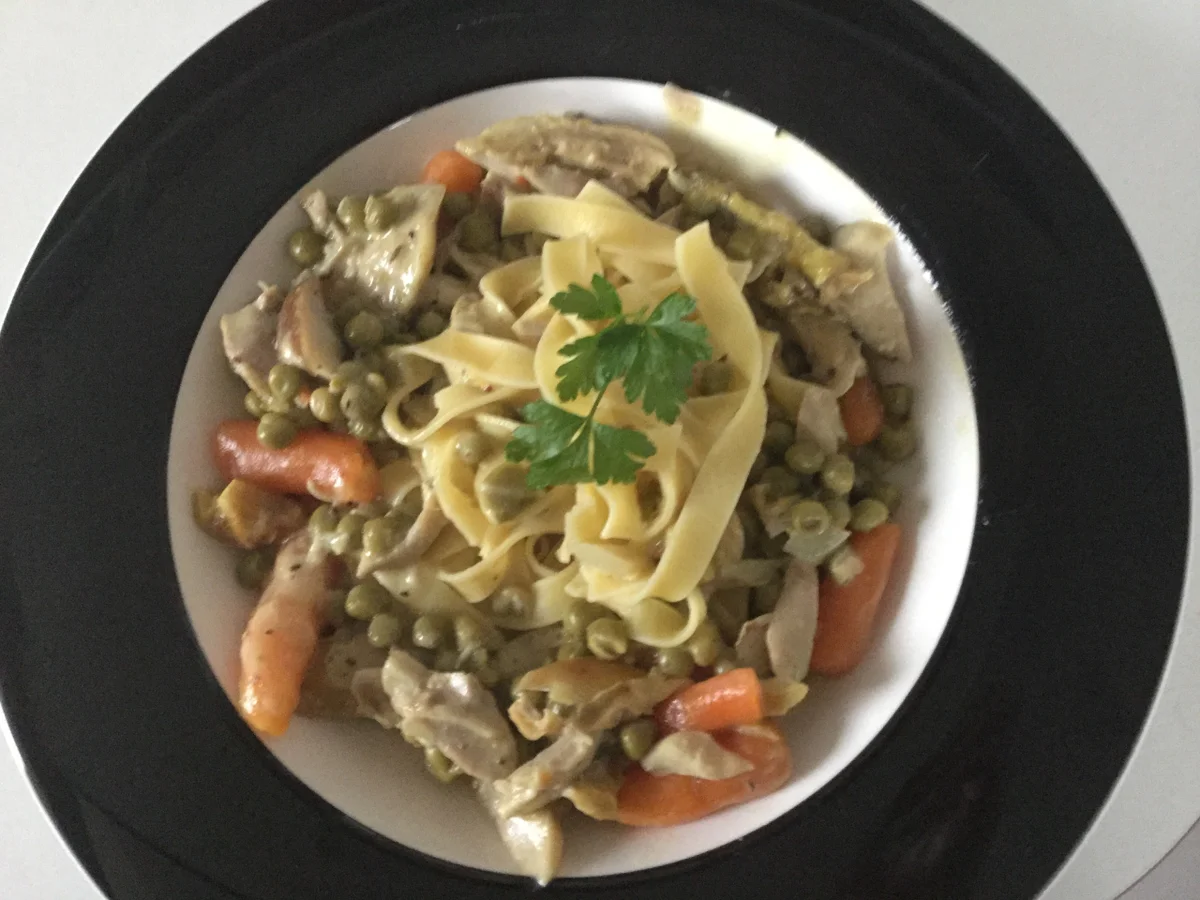 Rezept: Einfaches Hähnchengeschnetzeltes Bild Nr. 1028 Einfaches Hähnchengeschnetzeltes - Rezept - Bild Nr. 1028