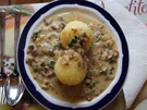 Waldpilz-Zwiebel-Rahmsauce mit Kartoffelknödeln - Rezept - Bild Nr. 1031