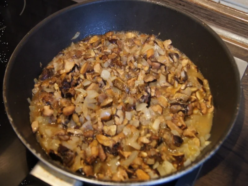 Waldpilz-Zwiebel-Rahmsauce mit Kartoffelknödeln - Rezept - Bild Nr. 1037