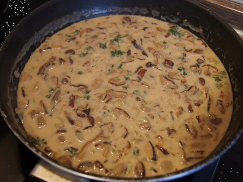 Waldpilz-Zwiebel-Rahmsauce mit Kartoffelknödeln - Rezept - Bild Nr. 1041