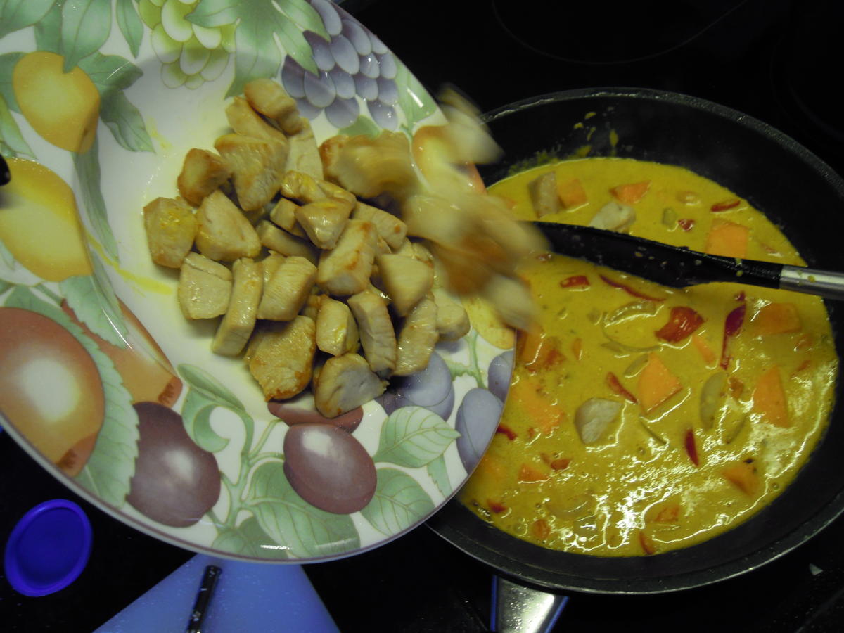 Puten Kokos Curry mit Süßkartoffeln - Rezept - Bild Nr. 1058