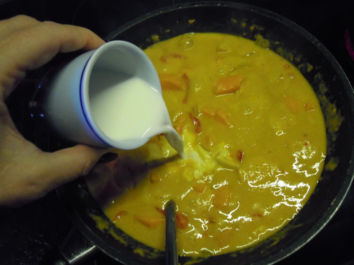 Puten Kokos Curry mit Süßkartoffeln - Rezept - Bild Nr. 1059