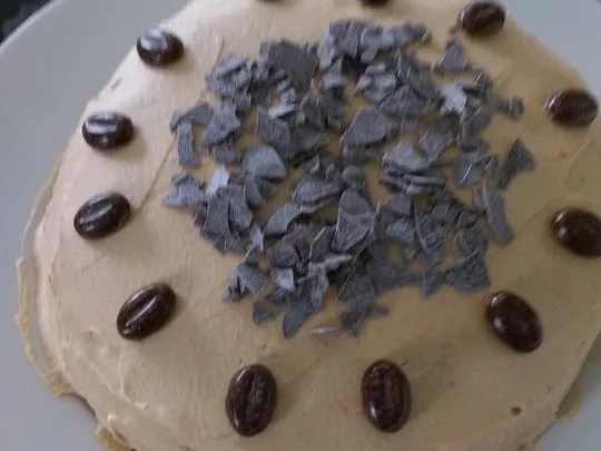 Schoko-Mandel-Mokkatorte (klein) - Rezept