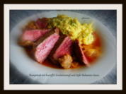 Rumpsteak mit Zwiebel-Kartoffelstampf und Balsamico-Apfel-Sauce - Rezept - Bild Nr. 1036