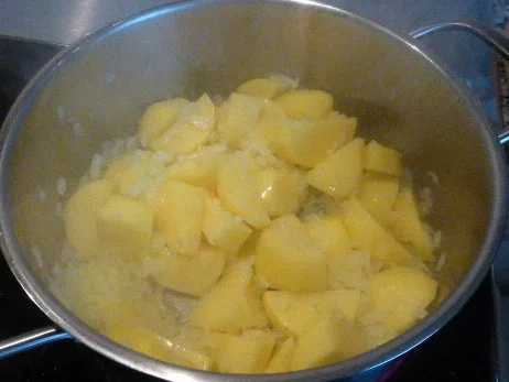 Rumpsteak mit Zwiebel-Kartoffelstampf und Balsamico-Apfel-Sauce - Rezept - Bild Nr. 1038