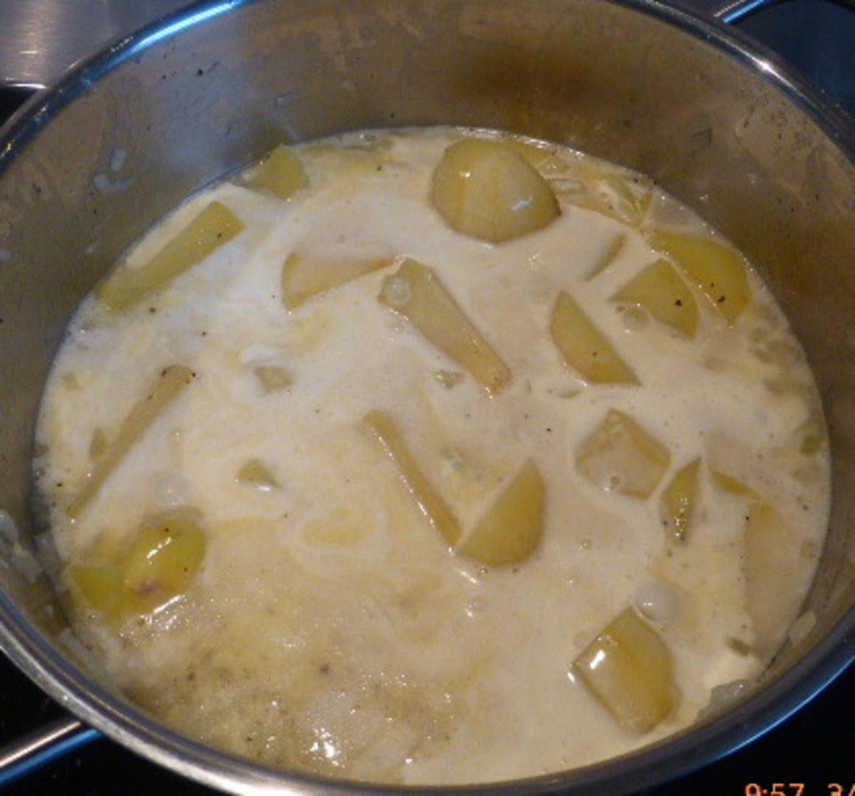 Rumpsteak mit Zwiebel-Kartoffelstampf und Balsamico-Apfel-Sauce - Rezept - Bild Nr. 1039