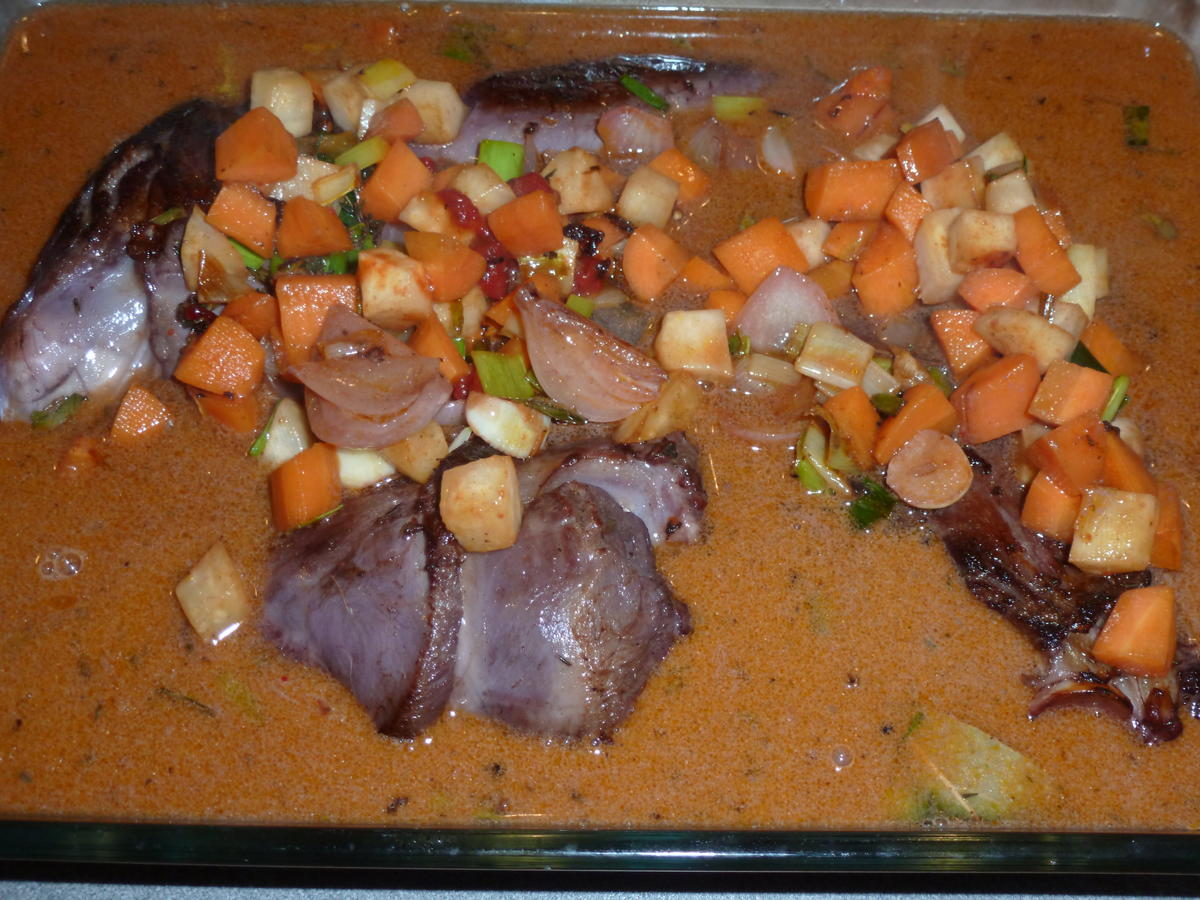 Sauerbraten von der Rehkeule, aus dem Backofen - Rezept - Bild Nr. 1071