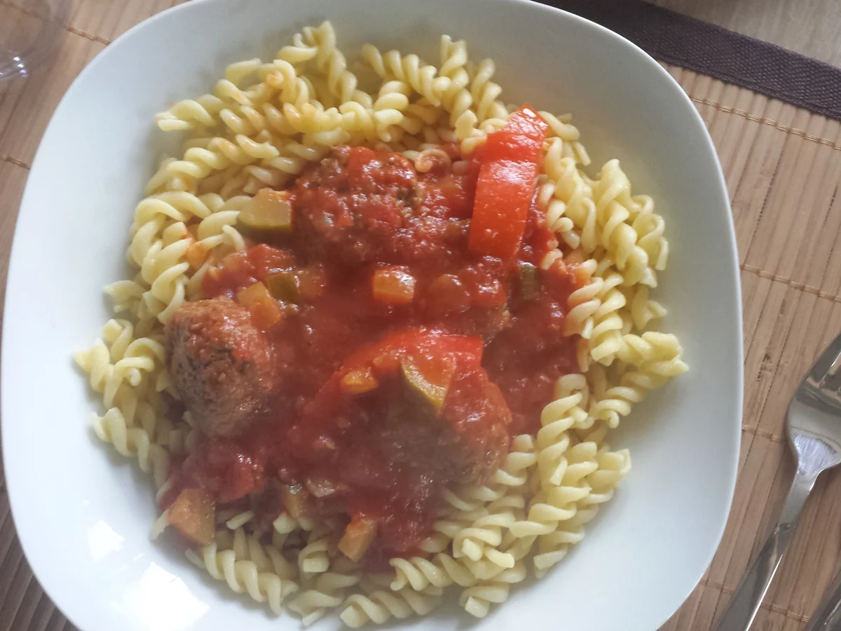 Pasta mit Fleischbällchen - Rezept - Bild Nr. 1065