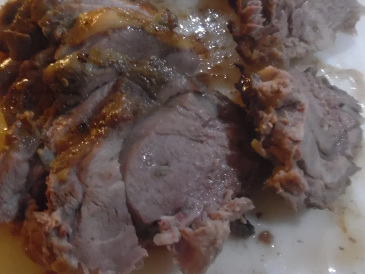 Rezept: Lammkeule mit Speckbohnen und Rosmarinkartoffeln Bild Nr. 1069 Lammkeule mit Speckbohnen und Rosmarinkartoffeln - Rezept - Bild Nr. 1069